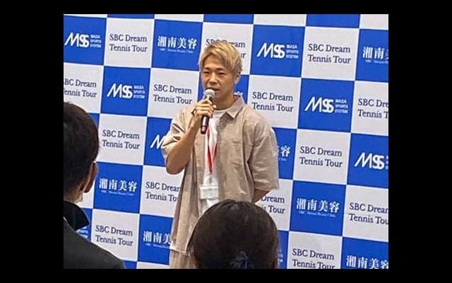  武尊がSBCドリームテニス激励 