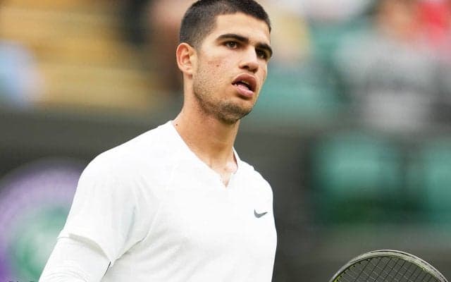 19歳アルカラスがフルセットの逆転勝ち、ビッグサーブを辛くも攻略も「芝でのレベルをもう少し上げないとね(笑)」[ウィンブルドン]