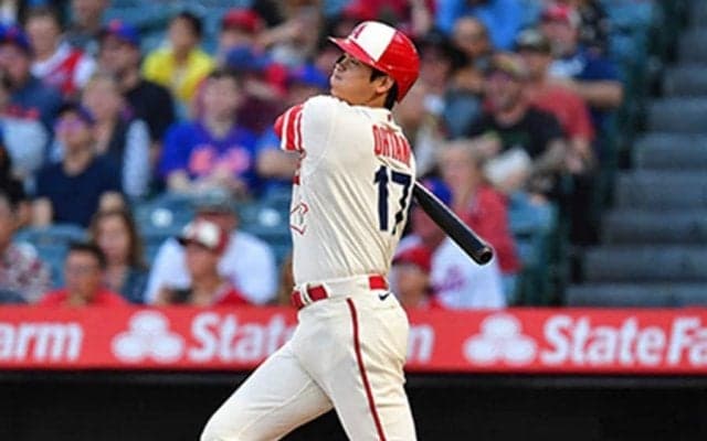 【MLB】大谷翔平、フェン直二塁打で2試合連続安打　通算136勝変則右腕から185キロ爆速打