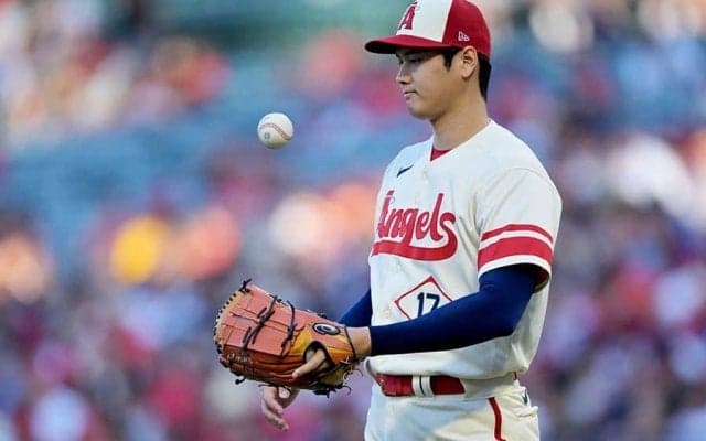 大谷翔平、登板前に日本の人気キャラが出現　米記者も注目「彼にボールを食べさせろ」