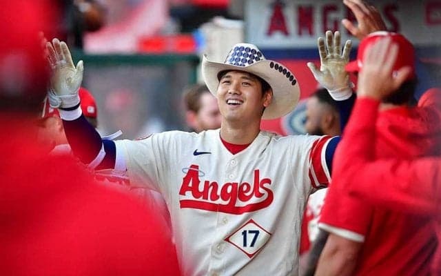 大谷翔平、6月の21回2/3無失点＆30Kに米司会者大笑い「その間に4本塁打。ワハハハハ」
