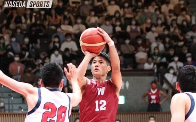 伝統の早慶戦　大きな歓声を浴びて、119－77で完勝！