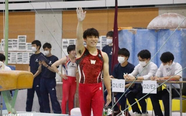早大が種目別表彰台を独占！　早慶戦で通算69回目の団体総合優勝飾る