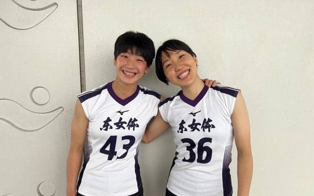 【大学バレー】東日本インカレ22日開幕・東京女体大の同窓1年生コンビ　濱村＆菊田「とにかく勝ちます！」