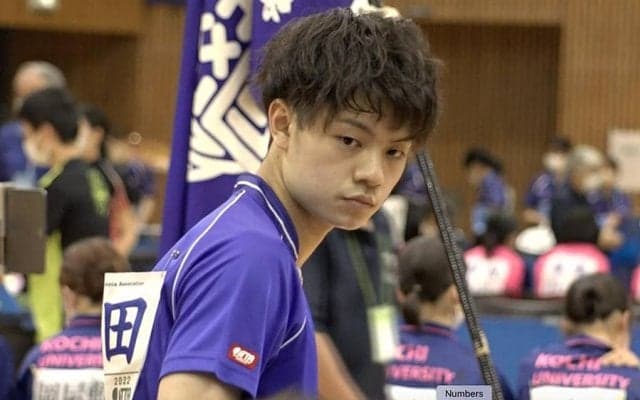 明治大・宇田幸矢「全勝が目標。今後の自分の成長につながる」【卓球・インカレ】