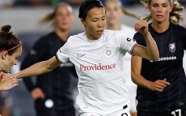 得点力向上の杉田妃和、クロスからワンタッチ股抜き弾で渡米後リーグ戦3点目