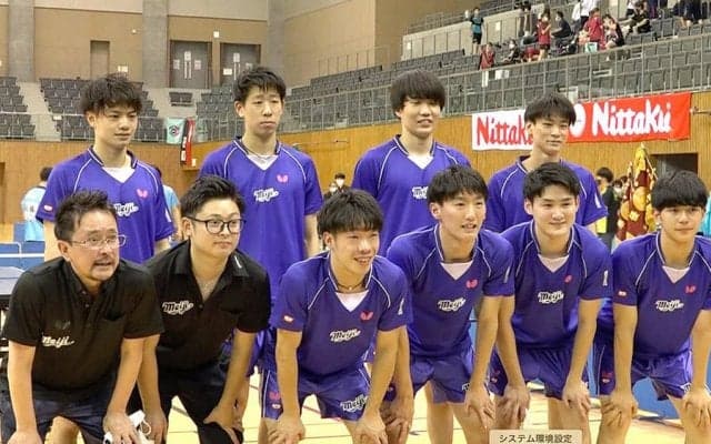 宇田・戸上擁する明治大がインカレ優勝！チーム力で愛工大にリベンジ【卓球・インカレ】