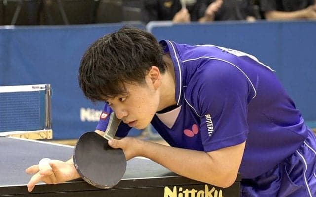 宇田幸矢「日本大学は顔馴染みの選手ばかり、楽しんで試合をしたい」【卓球・インカレ】
