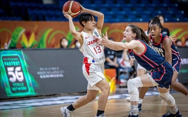 U17女子日本代表、アメリカに敗れ5-8位決定戦へ - FIBA U17女子ワールドカップ2022準々決勝