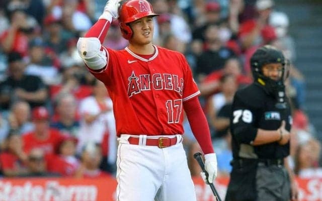 【MLB】大谷翔平“苦笑いの一球”は「ボールでしょ」　疑惑の判定にファン「酷い球審」