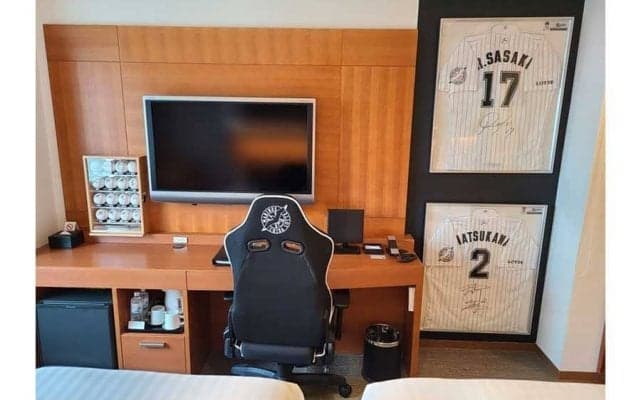 マリーンズ客室が登場！　ロッテシティホテル錦糸町、5点差以上で勝てば料金50％割引に