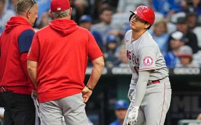 【MLB】大谷翔平、自打球で悶絶も快足二塁打　エ軍は救援陣崩壊、7月初の連勝ならず