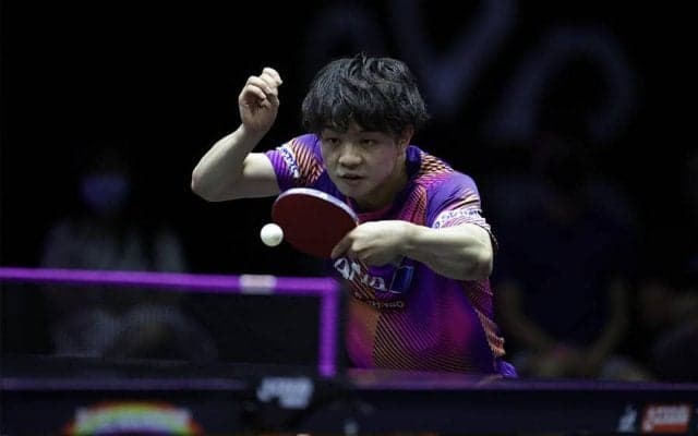 宇田幸矢 快進撃もベスト8でストップ。中国選手にストレートで完敗【卓球 WTTチャンピオンズ】