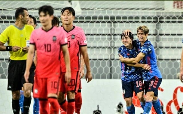 日本代表、韓国代表に3-0勝利でE-1選手権｢優勝が決定｣!! 宿敵撃破でなでしこジャパンとの｢アベック優勝｣! 相馬勇紀が｢1ゴール1アシスト｣町野修斗が大会3ゴール目で｢日韓戦勝利｣に貢献