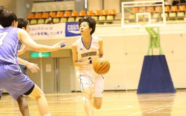 準々決勝で34得点の大暴れ…八雲学園の薮未奈海「強気でいきました」