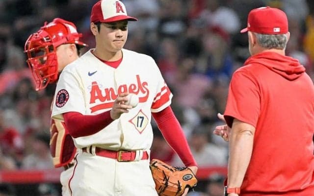 「右前腕のけいれん」で途中交代した大谷翔平の状態は？本人は「出られる試合は出たい」と次戦出場に前向き