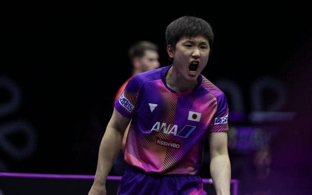 張本智和 18歳のフランス王者に敗れる。2大会連続の優勝ならず【卓球 WTTチュニス】