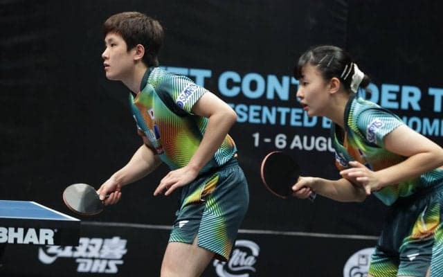 張本兄妹による新ペア 中国次世代ペアを破る！ベスト4入り【卓球 WTTチュニス】