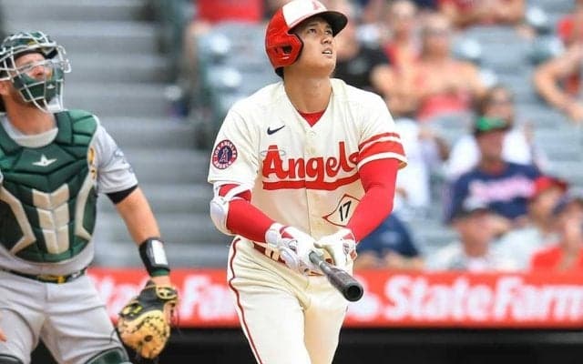 大谷翔平24号、まさかの“死球打ち”だった　米データ会社「打者97人が死球のコース」