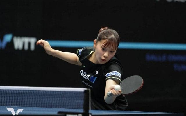 長﨑美柚 台湾のエースを撃破！張本美和とともに4強入り【卓球 WTTチュニス】