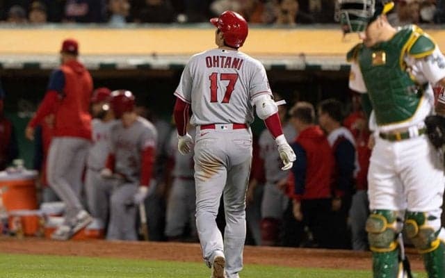 【MLB】大谷翔平、偉業近づいた“自ら援護弾”に敵地も総立ち　地元局絶叫「スッゴーイ！」