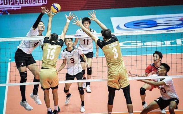 AVCカップ男子日本代表　バーレーンを下して決勝進出