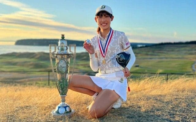 馬場咲希「アメリカから帰りたくない（笑）」　日本勢37年ぶり全米女子アマVに喜び語る【会見一問一答】