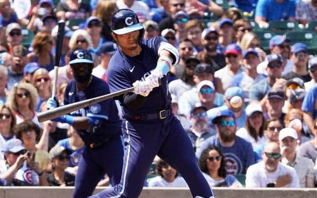 【MLB】鈴木誠也、右中間適時二塁打で4連勝貢献　休養明け第1打席に快音、打率.242