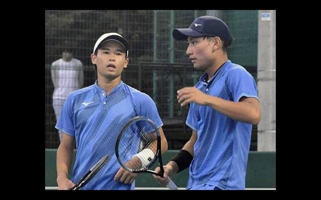  インカレ男子複 関西勢対決に 