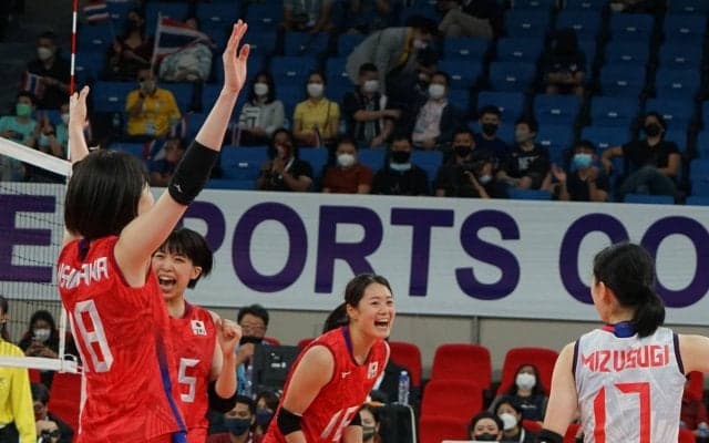 AVCカップ女子日本代表　初戦でタイにストレートで勝利