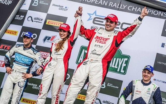ERCズリンの開幕を前にエフレン・ラレーナのタイトルが確定、MRFタイヤがERC初制覇