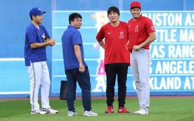 【MLB】大谷翔平、菊池雄星と“花巻東同窓会”　元日ハム職員も呼び寄せて談笑
