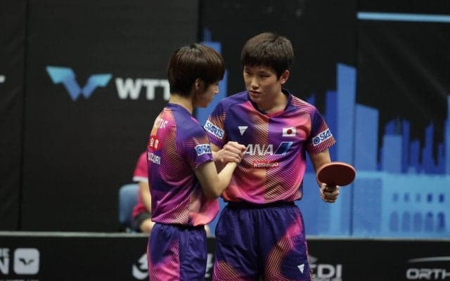 張本智和・木造勇人 中国のペンホルダーペアを破って優勝！張本は2冠達成【卓球 WTTチュニス】
