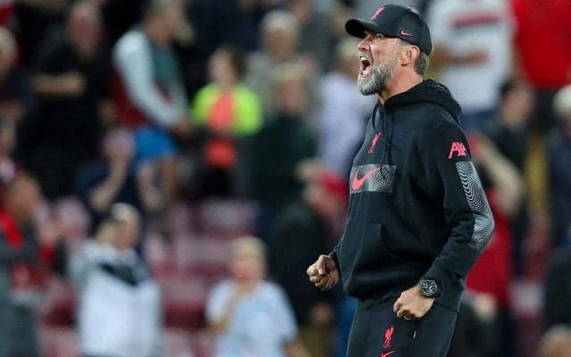 「俺たちのビッグボス」後半AT弾で逆転勝利、歓喜のクロップ監督がファンを煽る「溶けたわ」