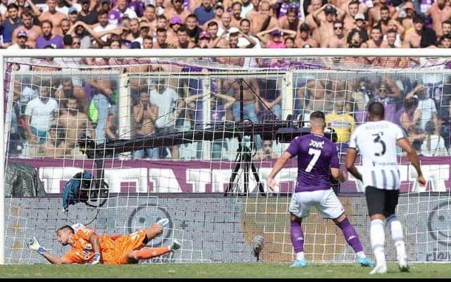 ミリク2戦連発も劣勢ユベントス、ヨビッチのPK失敗に救われフィオレンティーナにドロー《セリエA》