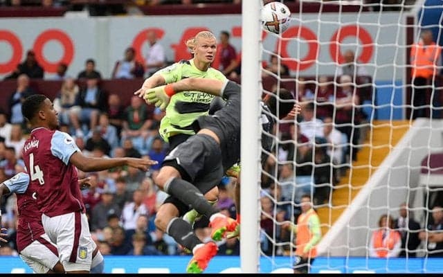 シティが下位に沈むビラ相手に痛恨ドロー…ハーランドが6戦目で2桁ゴール到達も勝ち切れず《プレミアリーグ》