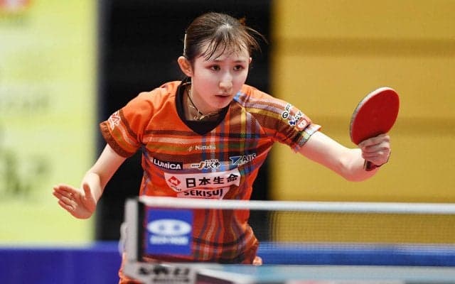 世界6位早田ひな 小学生2位の伊藤にストレート勝ちで初戦突破【卓球 全農CUP TOP32】