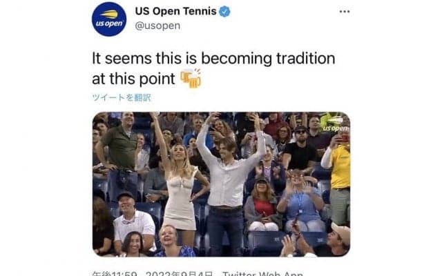 全米OPで“ビールゴクゴク女子”が一躍人気に　2年連続登場で米反響「いいCMモデルだ」