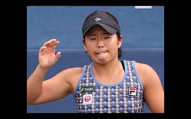 上地結衣、完勝で全米初戦突破