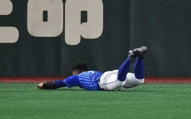 「普通飛び込めない」　身体強打の“超絶ダイブ”に大歓声「これはクワしか捕れん」