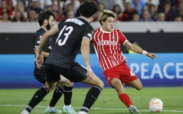 堂安律の”2人抜きカットイン弾”が「EL週間ベストゴール」にノミネート! 選りすぐりの4ゴールに「ハイレベルすぎて笑うわ」の声