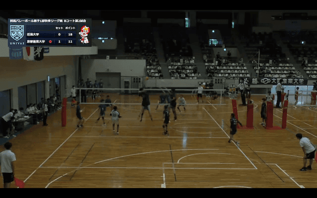 関西大学バレーボール連盟 男子1部秋季リーグ戦 Bコート【見逃し配信】