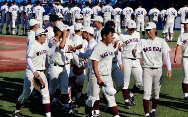 早大・加藤孝太郎が8回無失点の力投！“弔い”の早大が2対0で法大に完封勝利！【9/10 秋季東京六大学野球 早稲田大学vs法政大学】