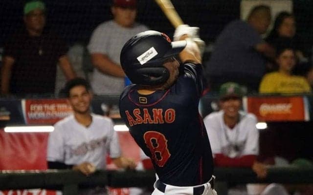 侍U18・浅野翔吾、第3打席で左中間へ特大ソロ！　木製バットで高校通算68本塁打