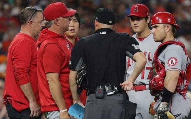 【MLB】大谷翔平、中指のマメで緊急降板もネビン監督「大丈夫」　5回1失点で12勝目