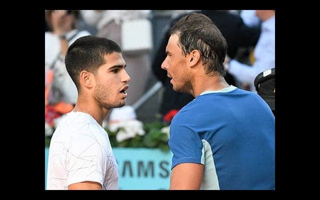  ナダルが優勝アルカラス祝福 