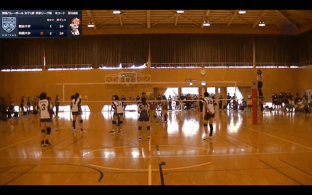 関西大学バレーボール連盟 女子1部秋季リーグ戦 Bコート【見逃し配信】