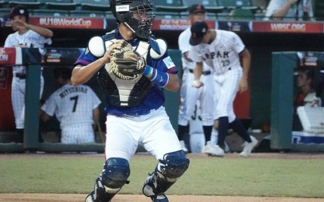 U18W杯で日台の捕手が強肩対決！　“低空飛行”の爆肩に主催者も「ドンピシャだ」