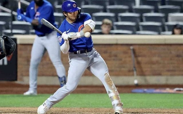 【MLB】鈴木誠也、151キロ直撃で悶絶の表情　痛み堪えてグラウンド歩き回るも出場続行