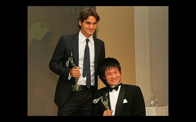  国枝慎吾 フェデラーへ「Thank you」 